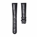 Black Glossy Alligator Leather Front Watch Strap With Fit A Lange & Söhne 1815