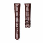 Brown Glossy Alligator Leather Front Watch Strap With Fit A Lange & Söhne 1815