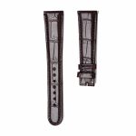 Dark Brown Glossy Alligator Leather Front Watch Strap With Fit A Lange & Söhne 1815