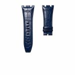 Audemars Piguet Royal Oak 15400 26331 Royal Oak Offshore 26470 15703 Alligator Leather Watch Strap Cane Grain Royal Blue Large Steel Lug Front