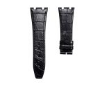 Audemars Piguet Royal Oak 15400 26331 Royal Oak Offshore 26470 15703 Alligator Leather Watch Strap Cane Grain Blue Steel Lug Front