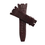 Audemars Piguet Royal Oak 15400 26331 Royal Oak Offshore 26470 15703 Alligator Leather Watch Strap Cane Grain Brown Cross Display