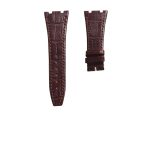 Audemars Piguet Royal Oak 15400 26331 Royal Oak Offshore 26470 15703 Alligator Leather Watch Strap Cane Grain Dark Vintage Brown Front