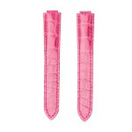 Light Pink Glossy Alligator Leather Replacement Watch Strap For Ballon Bleu W6920097 WE900351 WE902063