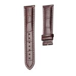 Brown Calf Leather Watch Strap White Stitch No Buckle For Ball Engineer II NM2082C-LJ-SL