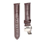 Brown Calf Leather Watch Strap White Stitch Silver Buckle For Ball Engineer II NM2082C-LJ-SL