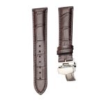 Dark Brown Calf Leather Watch Strap Silver Buckle For Ball Engineer II NM2082C-LJ-SL