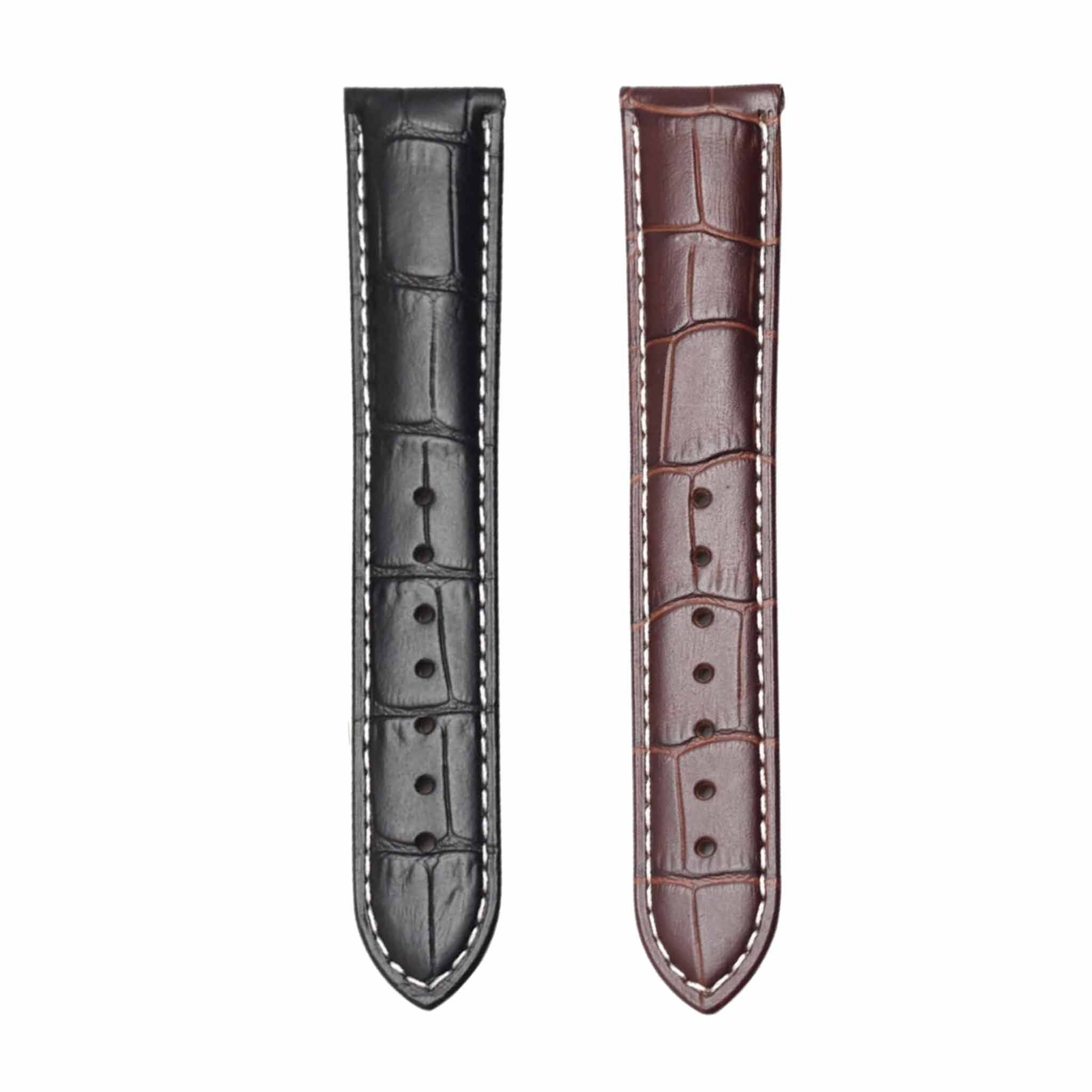 Calf Leather Watch Strap For Ball Engineer II NM2082C-LJ-SL, Multi-Color Front Display