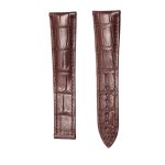 Blancpain Villeret 6025 Alligator Leather Watch Strap Brown Front