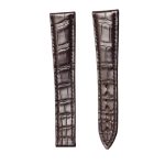 Blancpain Villeret 6025 Alligator Leather Watch Strap Darkbrown Front