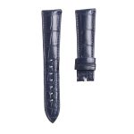 Blancpain Villeret 6102 Alligator Leather Watch Strap Dark Blue Front