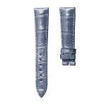 Blancpain Villeret 6102 Alligator Leather Watch Strap Blue Grey Front