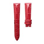 Blancpain Villeret 6102 Alligator Leather Watch Strap Bright Red Front