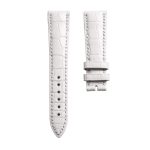 Blancpain Villeret 6102 Alligator Leather Watch Strap White Front