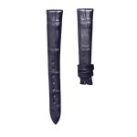 Blancpain Villeret 6106-1127-95A Cane Grain Alligator Leather Watch Strap Dark Blue Unstitched Active Spring Bar Front
