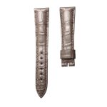 Blancpain Villeret 6106-1127-95A Cane Grain Alligator Leather Watch Strap Elephant Grey Stitched Active Spring Bar Front