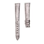 Blancpain Villeret 6106-1127-95A Cane Grain Alligator Leather Watch Strap Grey Stitched Active Spring Bar Front