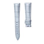 Blancpain Villeret 6106-1127-95A Cane Grain Alligator Leather Watch Strap Powder Blue Stitched Active Spring Bar Front