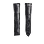 Blancpain Villeret 6654-3642-55B Cane Grain Alligator Leather Watch Strap Black Front