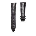 Blancpain Villeret 6654-3642-55B Cane Grain Alligator Leather Watch Strap Black Thick 4.0 Front