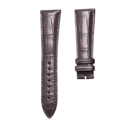 Blancpain Villeret 6654-3642-55B Cane Grain Alligator Leather Watch Strap Dark Brown Thick 5.0 Front
