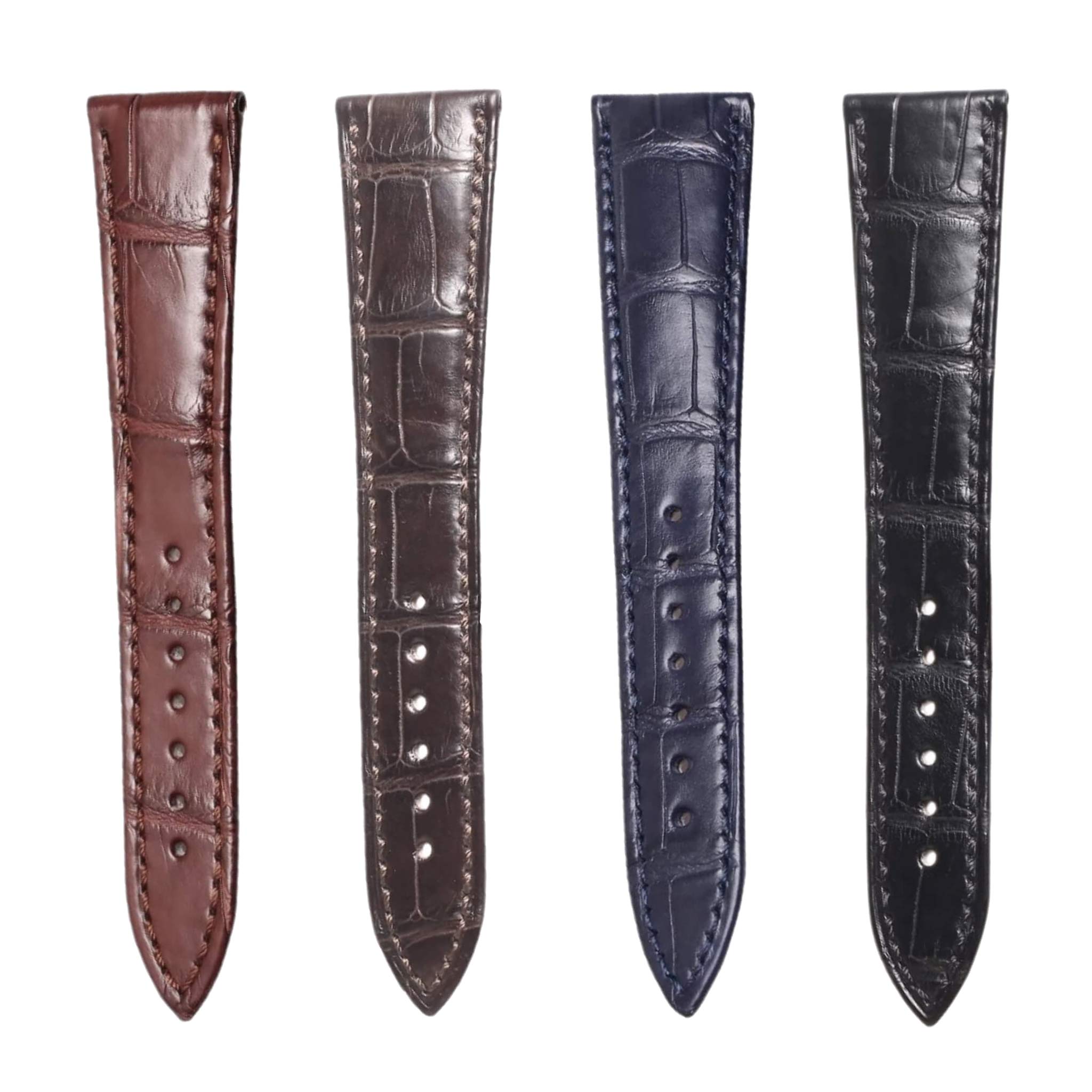 Breguet Classique 5177BA/29/9V6 Alligator Leather Watch Strap Multi Color Comparison Front