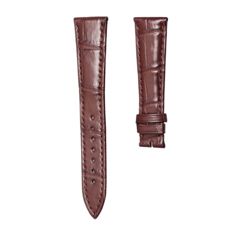 Breguet Classique 5177BA/29/9V6 Cane Grain Alligator Leather Watch Strap Brown Thin Front