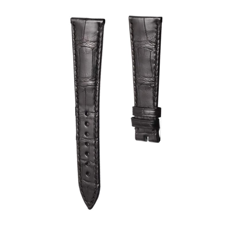 Breguet Classique 5967BB/11/9W6 Cane Grain Alligator Leather Watch Strap Black Thin Front