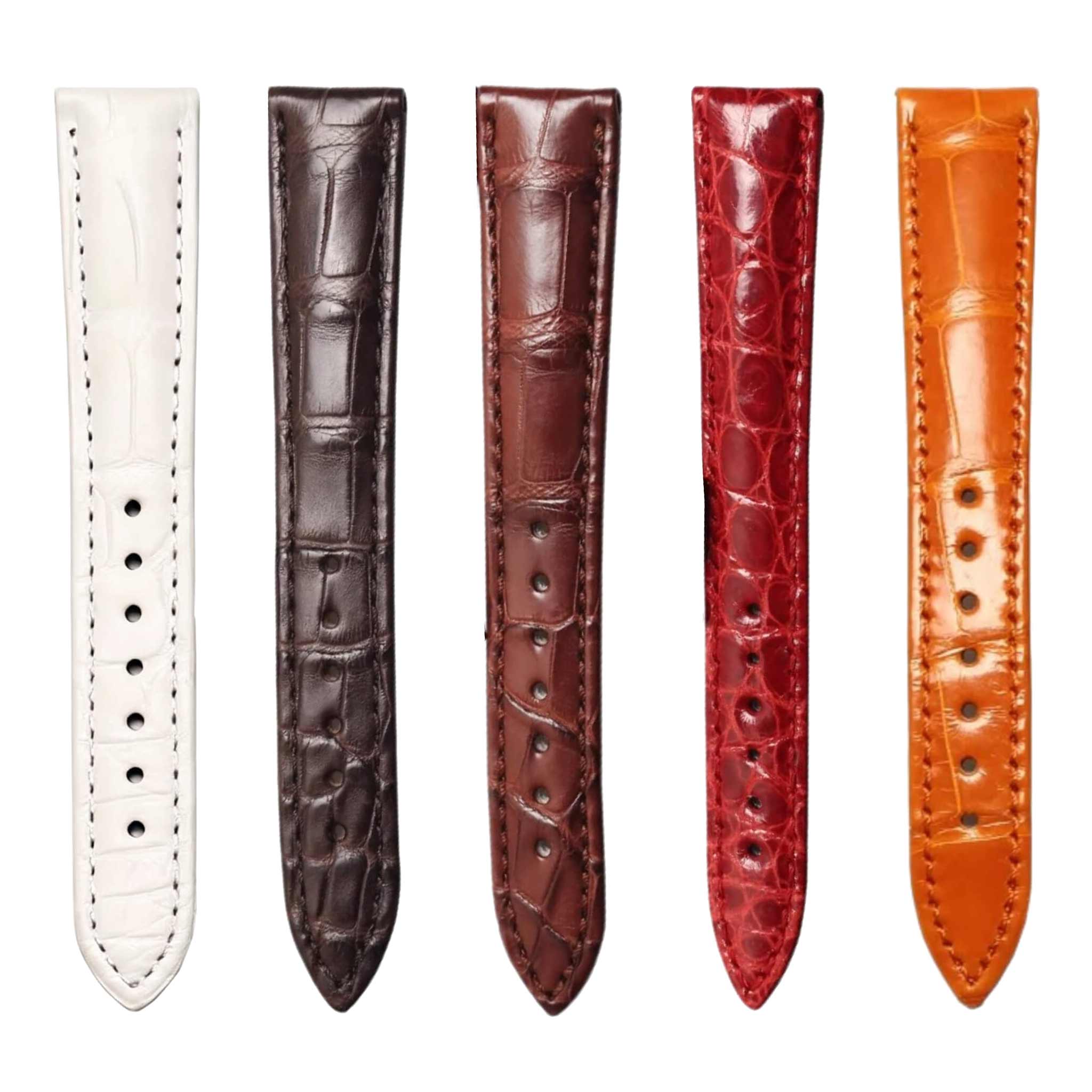 Breguet Classique 8067BA/52/964 Alligator Leather Watch Strap Multi Color Comparison Front