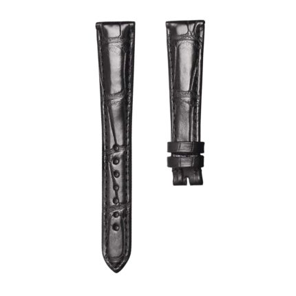 Breguet Heritage 5907BR/12/984 Cane Grain Alligator Leather Watch Strap Black Ultra Thin Front