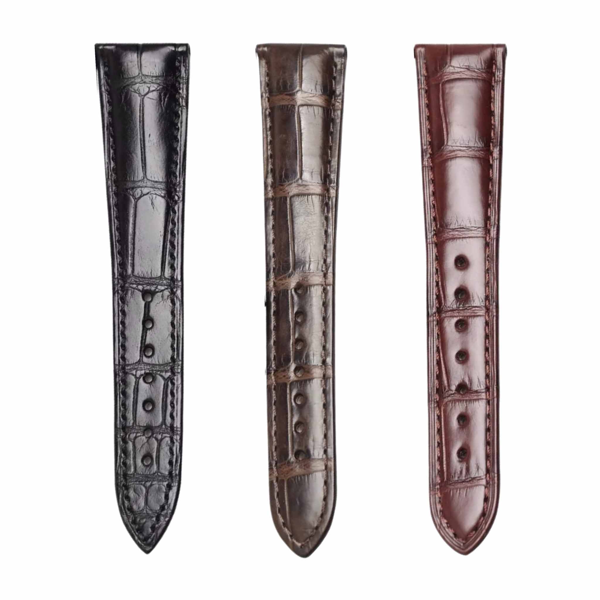 Breguet Tradition 7057BB/11/9W6 Alligator Leather Watch Strap Multi Color Comparison Front