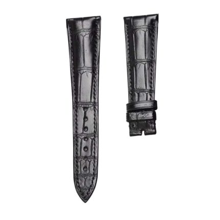 Breguet Tradition 7057BB/11/9W6 Cane Grain Alligator Leather Watch Strap Black Front