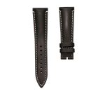 Breguet Type XX 3800ST/92/9W6 Crazy Horse Leather Watch Strap Black Beige Stitch Front