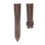 Breguet Type XX 3800ST/92/9W6 Crazy Horse Leather Watch Strap Dark Brown Beige Stitch Front