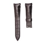 Breguet Type XXI 3810BR/92/9ZU Double Sided Cane Grain Alligator Leather Watch Strap Dark Brown Darkbrown Stitch Steel Tip Thick Pin Front