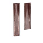 Breitling Navitimer B01 43 Cowhide Leather Watch Strap Smooth Skin Brown Front