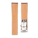 Breitling Navitimer B01 43 Cowhide Leather Watch Strap Smooth Skin Brown Back Display