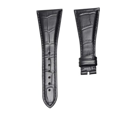 Bvlgari Assioma AA44C14SLD Cowhide Leather Watch Strap Black Front