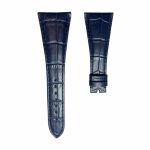 Bvlgari Assioma AA44C14SLD Cowhide Leather Watch Strap Dark Blue Front