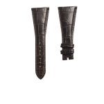 Bvlgari Assioma AA48C13 Alligator Leather Watch Strap Dark Brown Front