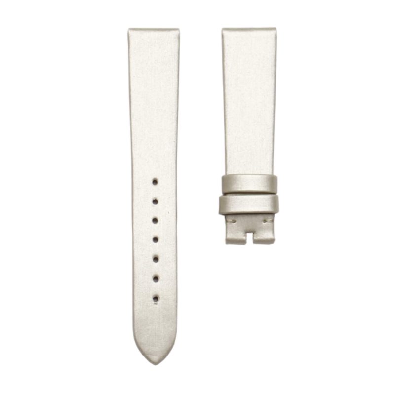 Bvlgari Astrale 101339 Silk Watch Strap Beige Vertical Stripe Front