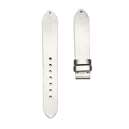 Bvlgari Astrale 101339 Silk Watch Strap Silver Front