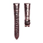 Bvlgari BvlgariBvlgari 101367 Cane Grain Alligator Leather Watch Strap Red Front