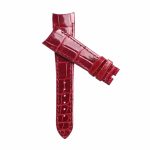 Bvlgari BvlgariBvlgari 101890 Alligator Leather Watch Strap Cross Display Front