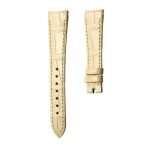 Bvlgari BvlgariBvlgari 101890 Cane Grain Alligator Leather Watch Strap Light Yellow Front