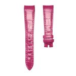 Bvlgari BvlgariBvlgari 101890 Cane Grain Alligator Leather Watch Strap Rose Red Front