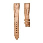 Bvlgari BvlgariBvlgari 101890 Cane Grain Alligator Leather Watch Strap Tan Front