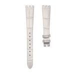 Bvlgari Bzero1 102179 Cane Grain Cowhide Leather Watch Strap White Front