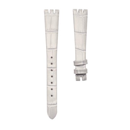 Bvlgari Bzero1 102179 Cane Grain Cowhide Leather Watch Strap White Front
