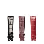 Bvlgari Lvcea 103122 Alligator Leather Watch Strap Three Style Display Front